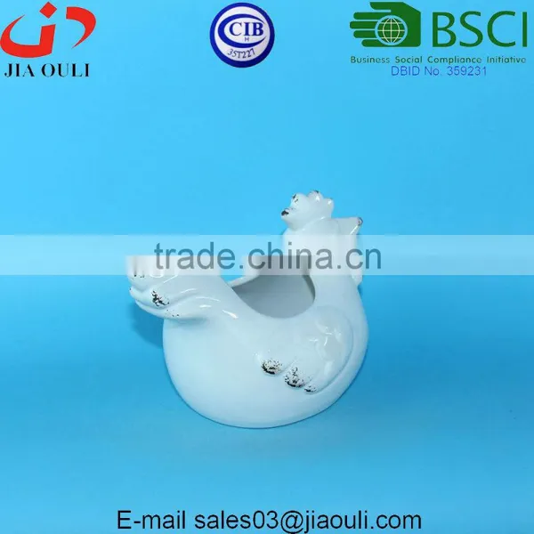 BSCI Audit Factory EASTER Decorations Antique Ceramic Rooster Figurines, Animal Shape Planters photo-4