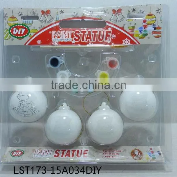 New Ceramic DIY Christmas Paint Set,diy Watercolor Paint Set,paint Brush Set photo-2