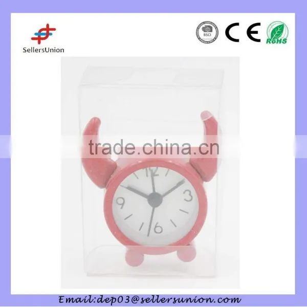 promotion clock with oxhorn design cute mini