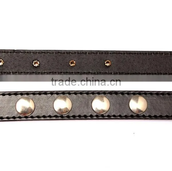 Wholesale Rivet Decorated D Pattern Buckle Sex Women Lady Thin PU Waist Belt photo-5