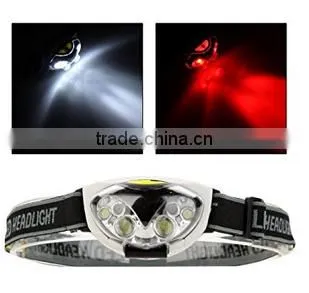 1200 Lumens 6 LED Lights 3 Modes Headlight Headlamp for Camping Hiking Cycling photo-2