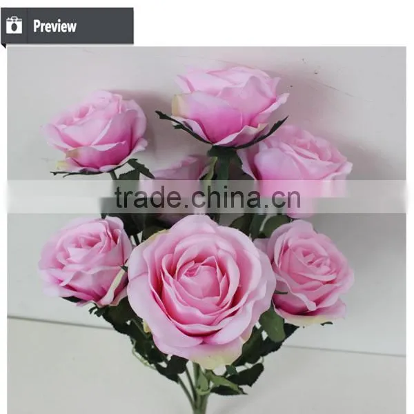 Factory Direct Artificial Bouquet Wedding Rose Flowers photo-3