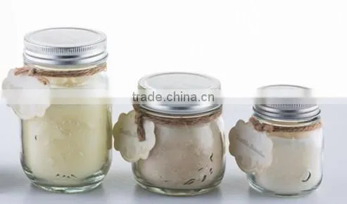 Apple Arome Home Decoration Use and Aromatherapy Type Scent Glass Jar Candle With Lid photo-5