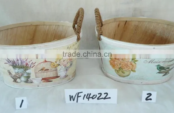 2016 Cheap Hot Sale Wooden Flower Planter Pots WF14020 photo-5