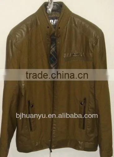 Man Leather Motorcycle Jacket Young Men Lastest Design Long Sleeve Jacket