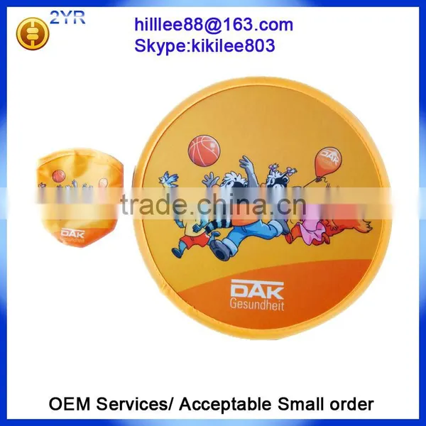 Promotional Folding Frisbee With Pouch Foldable Nylon Frisbee Fan,custom Frisbee Fan photo-2