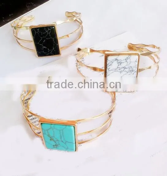 Zm35144a Latest Bangle Designs Simple Fashion Women Gold Plated Bracelet photo-5