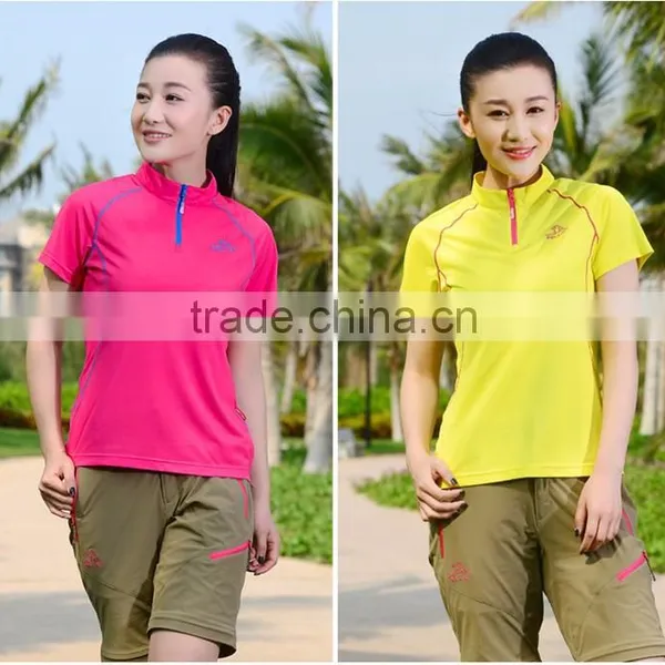 2017 Summer High Quality Women Stand Collar T-shirt photo-5