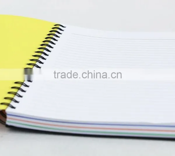 Cheap PP Cover Student Notebook Colors Spiral Binding Planner Custom photo-3