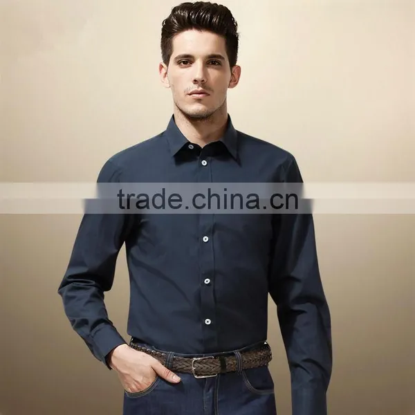 2014 100%Cotton Fabric Wholesale Mens Dress Shirts Cotton Shirt