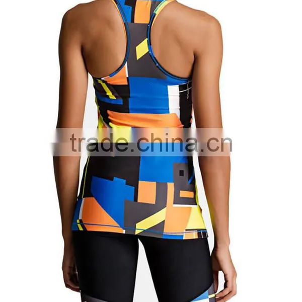 Factory Wholesale Training Singlet Body Building Sleevelesss Womens Yoga Tank photo-2