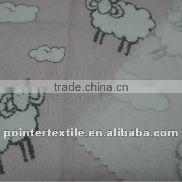 100% COTTON 26S JC PRINTED SINGLE JERSEY FABRIC 200GSM 175CM BABY DESIGNS CHINA MADE photo-2
