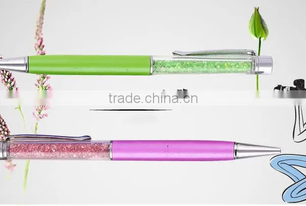 Latest New Modern Promotional Crystal Metal Ball Pen Gift photo-2