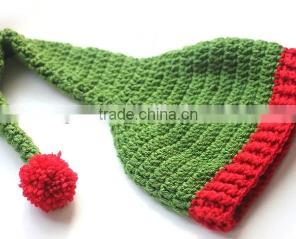 Kid Diy Crochet Kit Christmas Tree Tail Blanket and Elf Hat photo-2