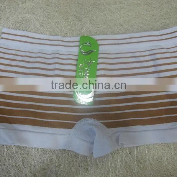 Lady's Seamless Straight Angle Pants Nylon Cotton Spandex
