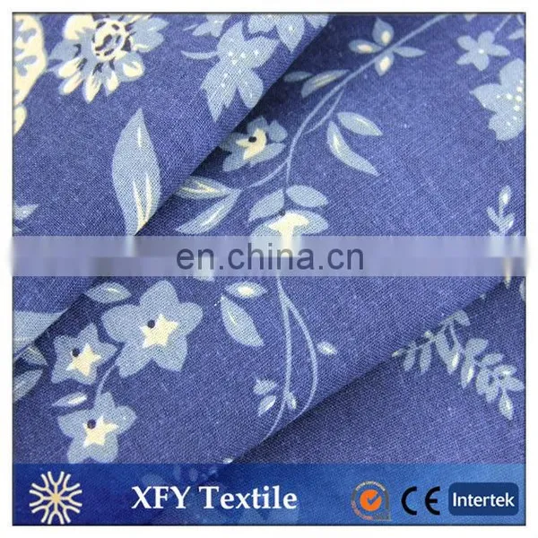 Wholesale Linen Cotton Blend Printed Fabric photo-2