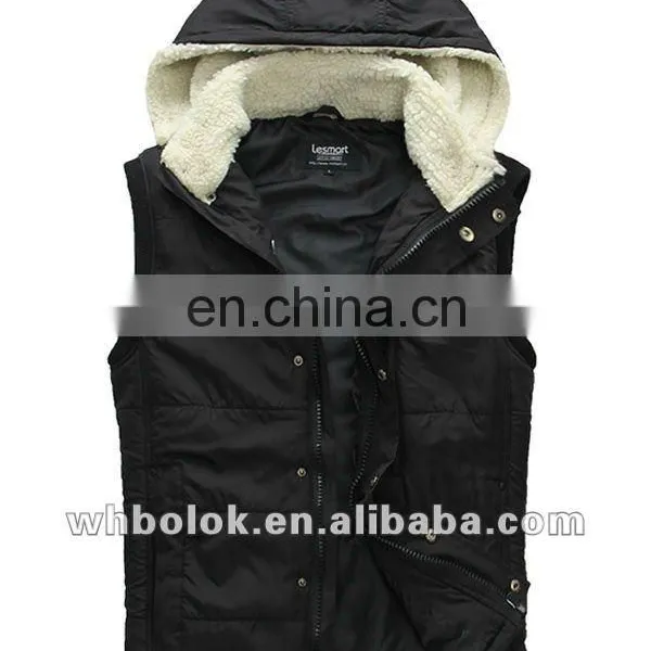 Fashionable Mens Stylish Winter Waistcoat With Lambwool Collar Vest