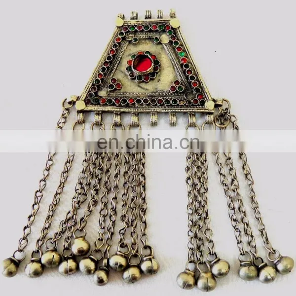 Wholesale Afghani Necklaces Kutchi Pendant Set- Fashion Belly Dance Handmade Chokers Afgani Set photo-4