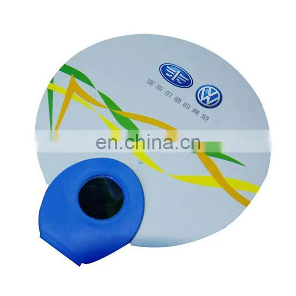 Custom Blank White Wrinkled Handheld Plastic Folding Fan photo-4