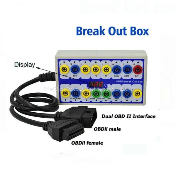 OBD Breakout Box OBDII Protocol Detector & Break Out Box OBD2 16PIN BREAKOUT BOX photo-4