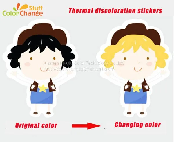 Самоклеящаяся термохромная наклейка от ColorChangeStuff
