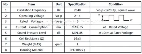 Electromagnetic Passive Buzzer Sc1285 photo-3