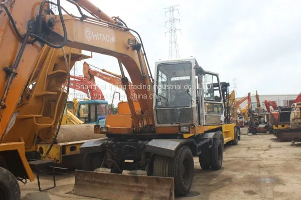USED HITACHI 100WD MOBILE EXCAVATOR SALE photo-4
