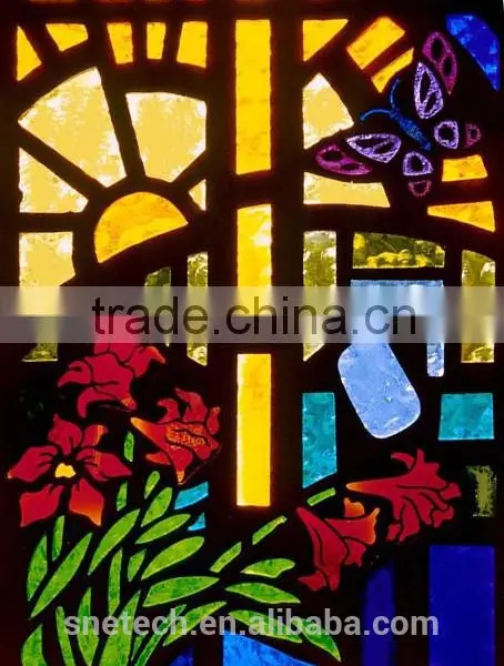 Stained Church Figures Window Glass for Interior or Exterior Decoration photo-6