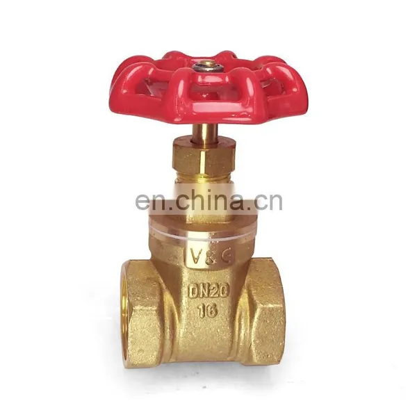 VALOGIN OEM 2016 New Continuous Casting Brass 3/4" Inch Gate Valve