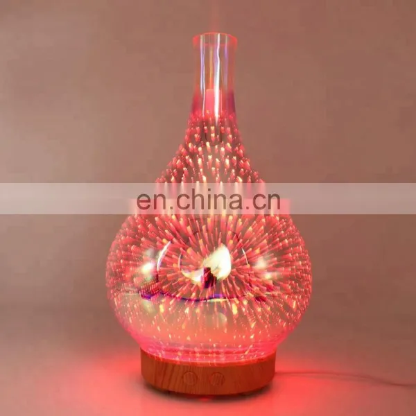 2018 New Product Oem Rechargeable Aroma Essential Oil Diffuser 3d Glass Electric Aroma Diffuser photo-3