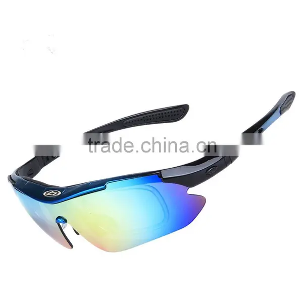 Polarized Sports Sunglasses With 5 Set Interchangeable Lenses for Biking Fishing Running Driving Golf Baseball photo-2