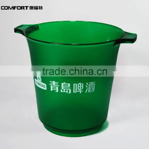 SGS Johnnie Walker Round Ice Bucket Plastic Material Plastic Ice Buckets for Party photo-2