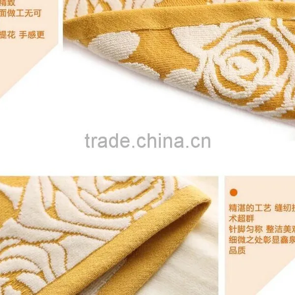 Best Quality Beautiful Design Jacquard Fabric Egyptian Cotton Terry Towel From China Manufactory photo-6