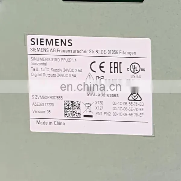 Original SIEMENS Sinumerik 828D 6FC5370-5AA40-0AA0 Cnc System Controller Panel for Vertical Cnc Vmc Machine in Stock photo-2