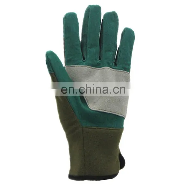 Factory Custom Industrial Construction Cowhide Warm Leather Work Safety Mechanical Gardening Gloves photo-5