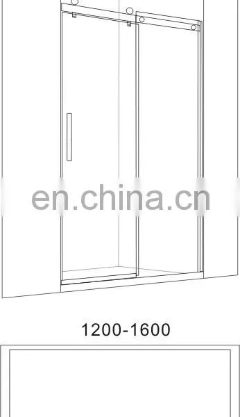 Hot Selling Good Quality Classic Design Cheap Bathroom Tempered Glass Door Shower Enclosure photo-4
