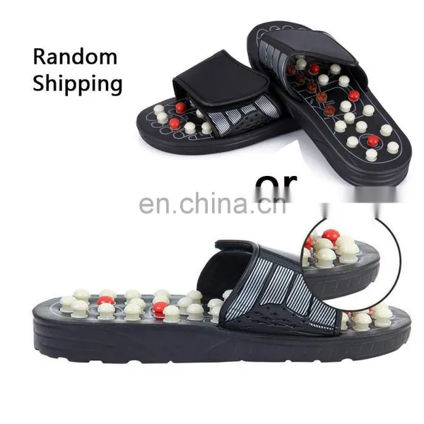 Natural Jade Stone Health Care Healing Foot Massaging Slipper Acupuncture Shoes Massage photo-4