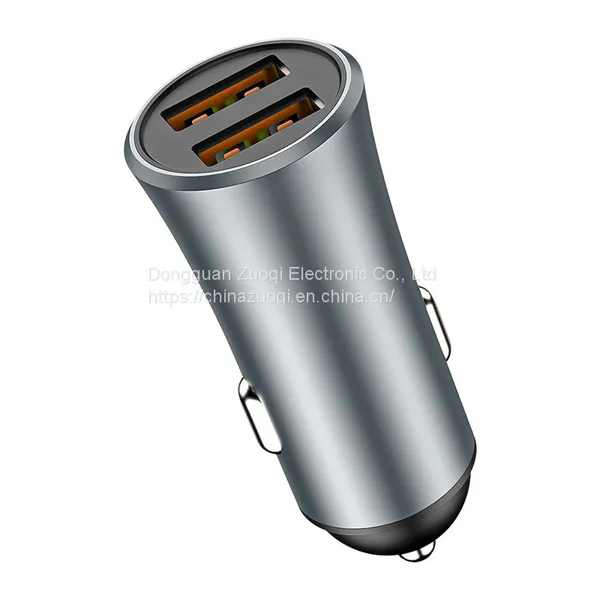 12/24V 5V 2.4A Mini Fast Charge USB TYPE-C High-quality Dual USB Car Charger photo-5
