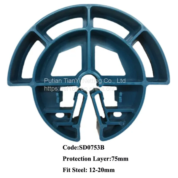 PE/PP 75mm Wheel Style Plastic Spacer Protective Layer of Reinforcing Steel Bar Applied in the Civil photo-3