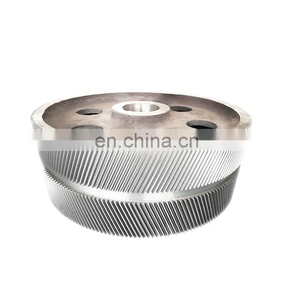 Top Quality OEM Girth Gear Forging Double Helical Ring Gear Helical Gear Factory Good Price photo-3