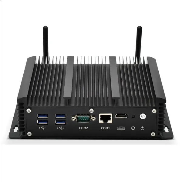 Безвентиляторный мини-ПК с 6 портами RJ45 LAN
