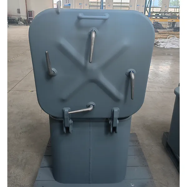 Steel 12V Hatch Cover for Boat Yacht Marine Anti-Corrosive Grey Weather-Tight Inspection Access photo-2