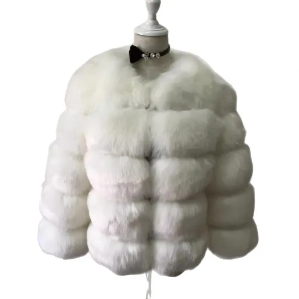 Fur Europe and America Hot Selling Fox Fur Coat Women's Short Long Sleeve Fur Fox Fur Coat photo-4