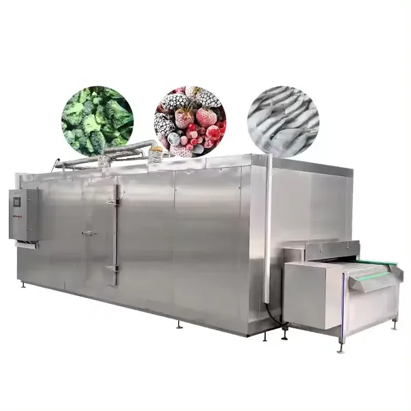 Tunnel Liquid Nitrogen Industrial Quick Freezing Freezer for Food/ Fast Freezing Freezer Ultra Low Freezer -196