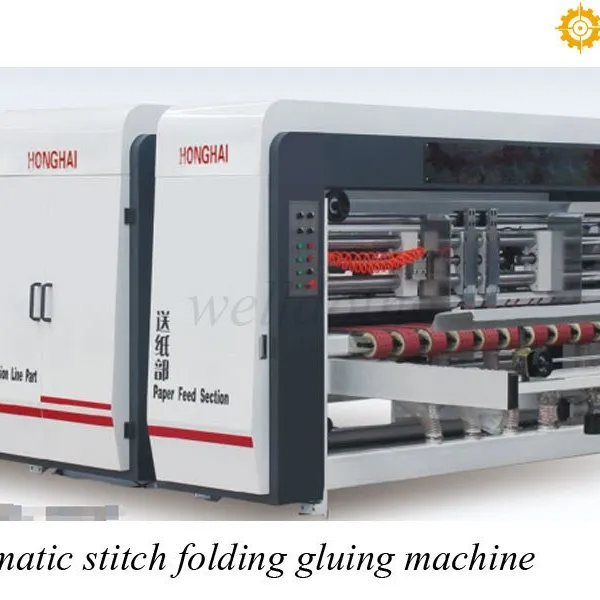 Furit & Vegetable carton box folding gluing making machine photo-5