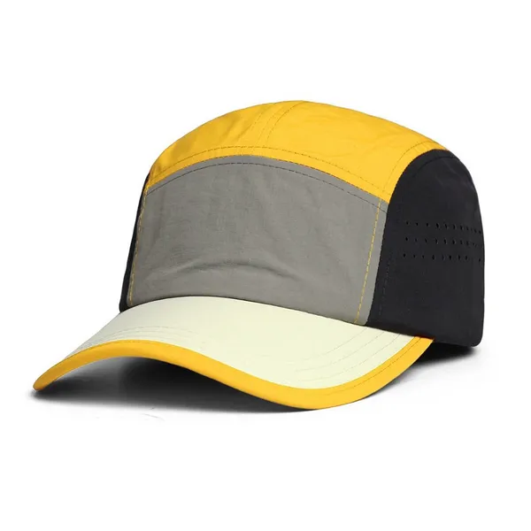 Customized Flat Brim Waterproof Breathable Quick-Drying 5 Panel Mountain Cap Baseball Cap Camp Caps photo-4