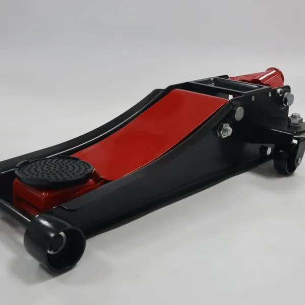 Low Profile Hydraulic Trolley Jack WY6490j With Dual Pitches for Auto Garage Repair