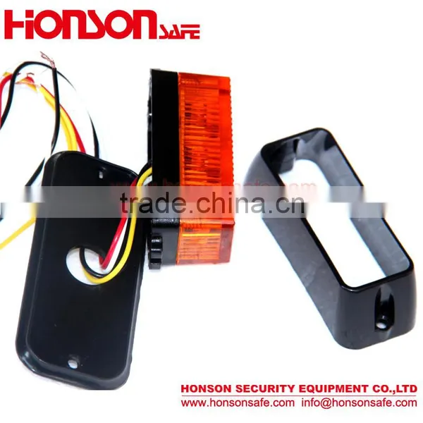 Amber Blue LED Emergency Grille Vehicle Warning Surface Mount Light HF-134 photo-4