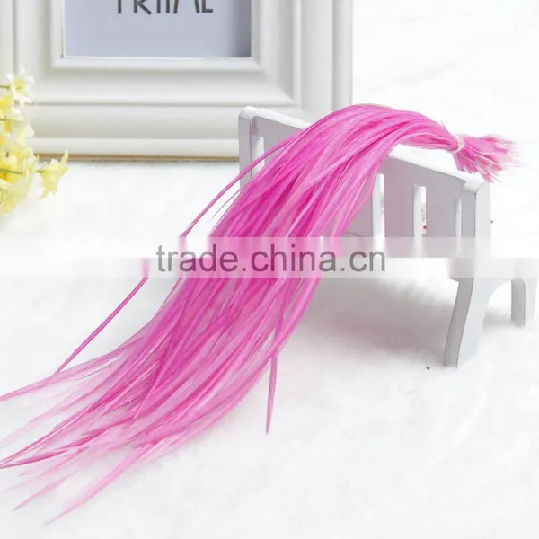 2016 Best Price Rooster Feather High Quality Beautifull Feathers Fashion Colorfull Feather Hair Extension photo-3