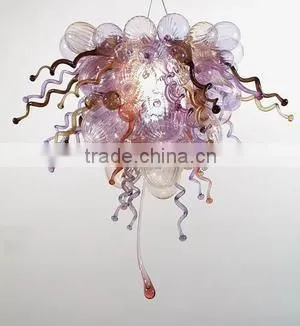 Large Murano Blown Glass Pendant Light, Chihuly Glass Chandelier photo-2